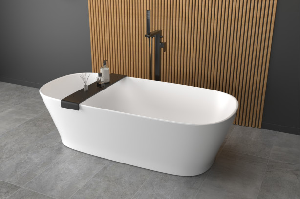 SLIM bath 1650X750 in Krion® side view