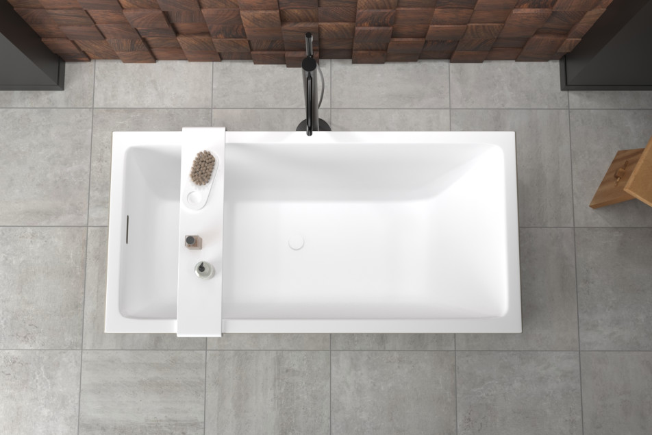 MODUL BEIGE bath in Krion® top view