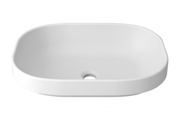 PIREN double washbasin in Krion® unconverted washbasin