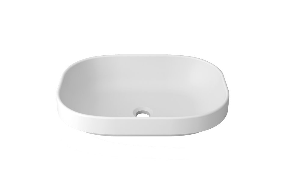 PIREN double washbasin in Krion® unconverted washbasin