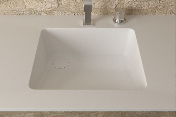 CHENGIRO single washbasin in Krion® top view