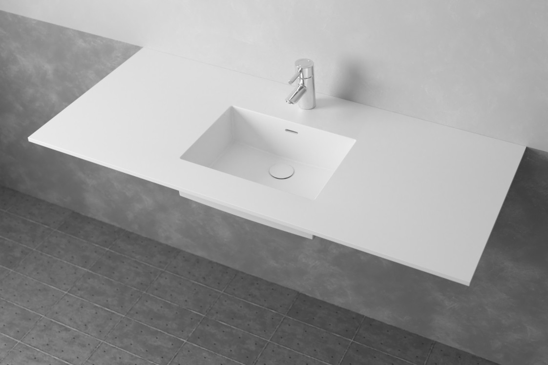 CROZET KRION® single sink unit side view