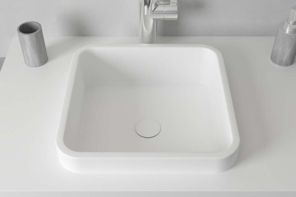 KRION® double sink CORDOUAN top view