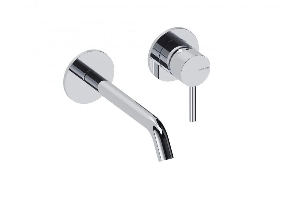 Wall-mounted mixer LOOP chrome