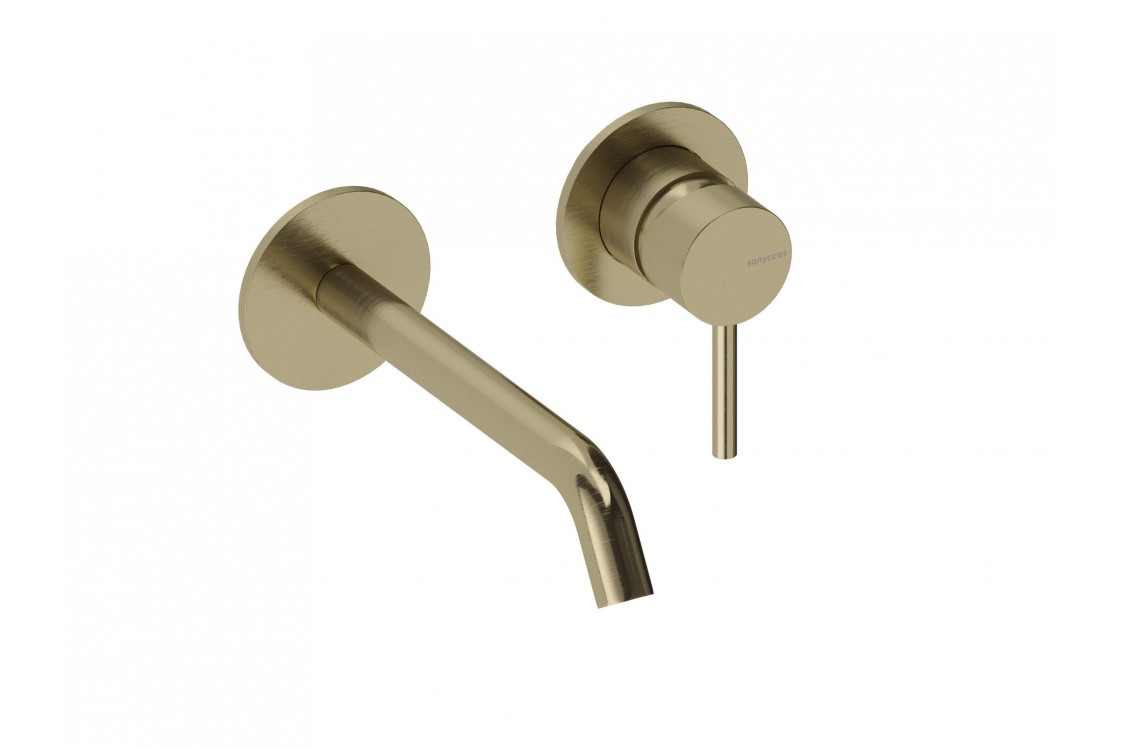 Wall-mounted mixer LOOP gold