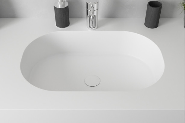 TONNARA single washbasin in Krion® top view