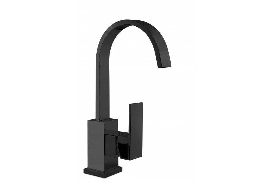 Kramer® Gossip Matte Black single-hole round spout mixer