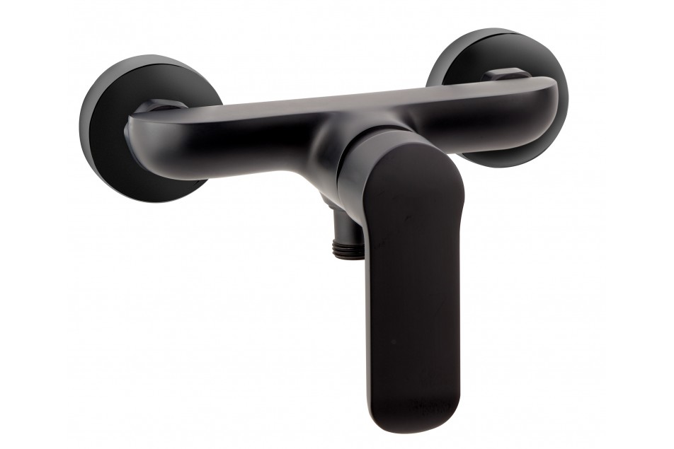 Matte Black wall mounted shower mixer Colors Kramer®