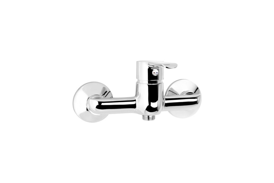 King showerKramer® design wall-mounted chrome mixer