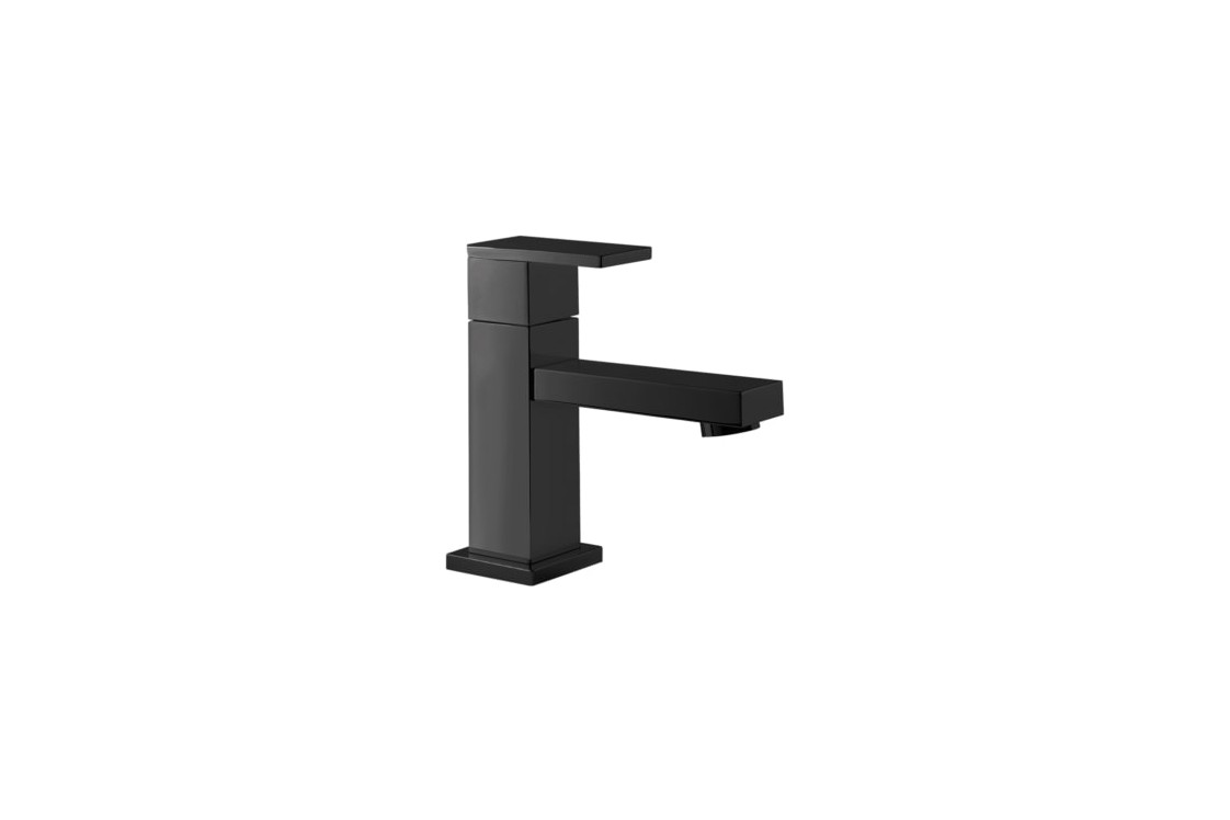 Cold water tap Matte Black Kramer® hand-washing basin