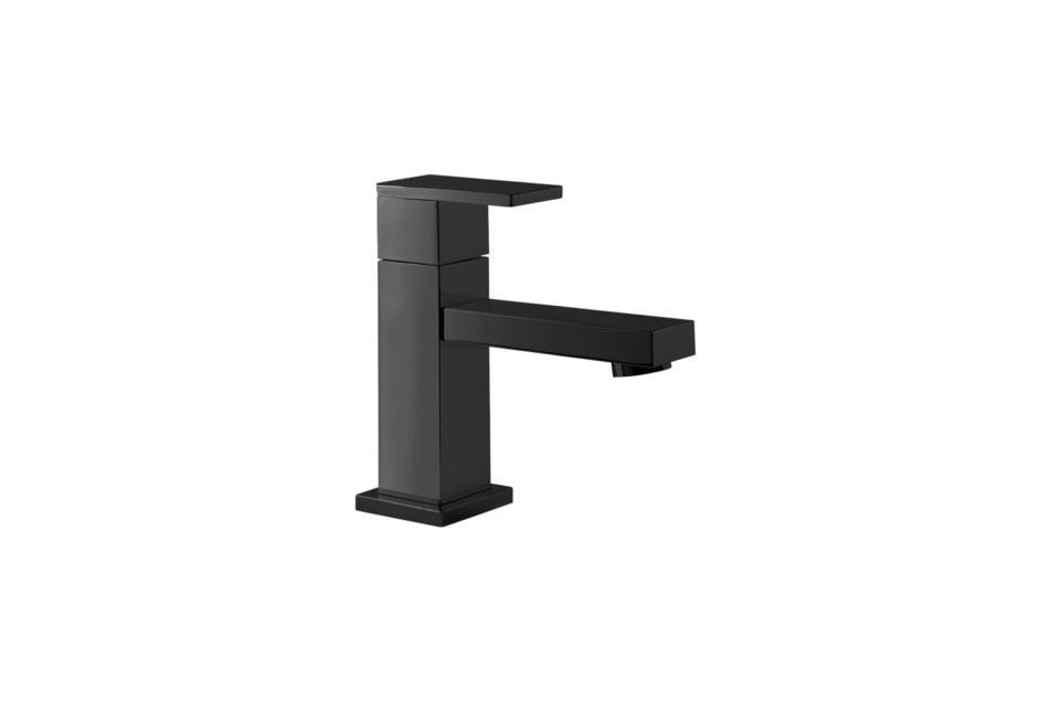 Cold water tap Matte Black Kramer® hand-washing basin