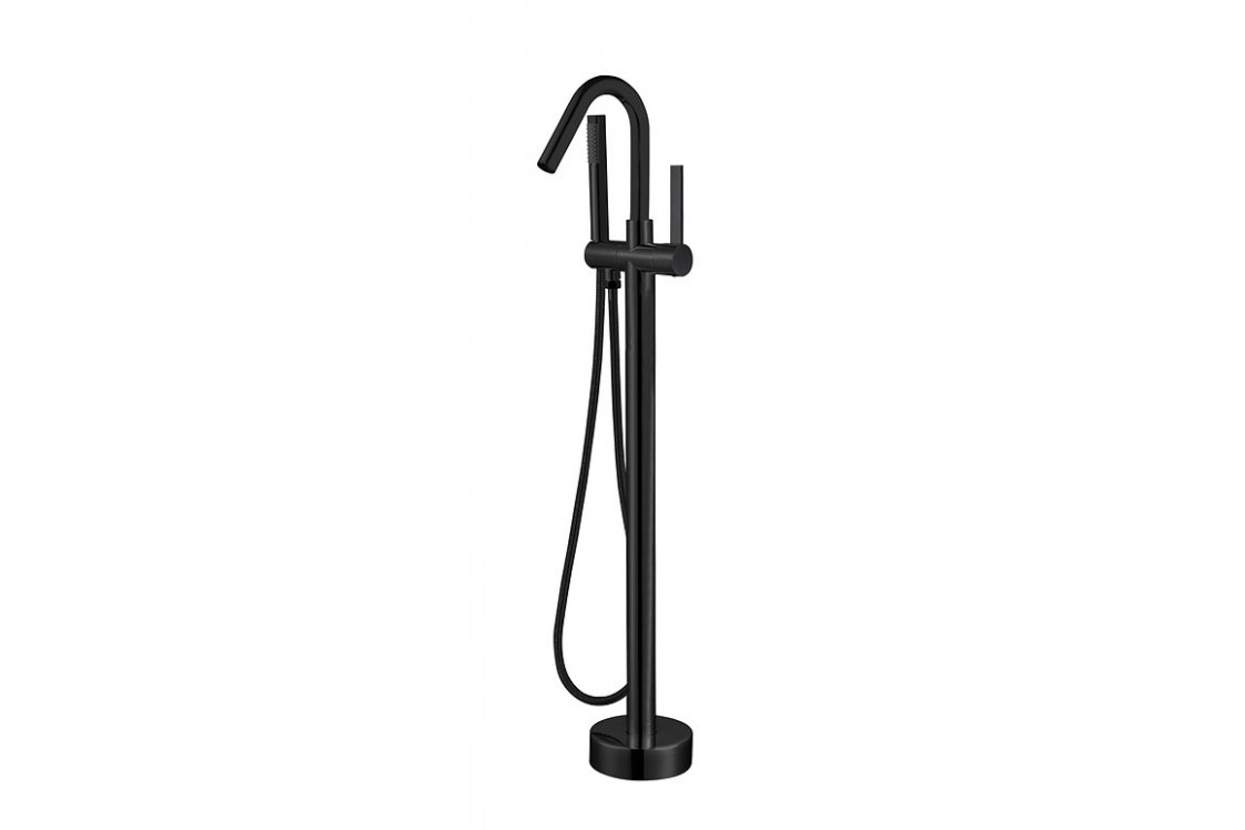 Matte Black bathtub mixer Colors mechanical on Kramer® stand