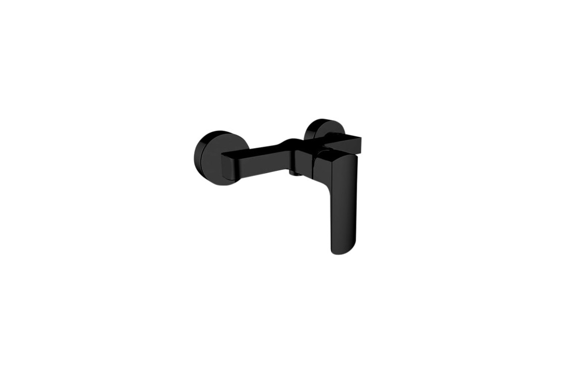 Kramer® EDGE Matte Black wall-mounted shower mixer