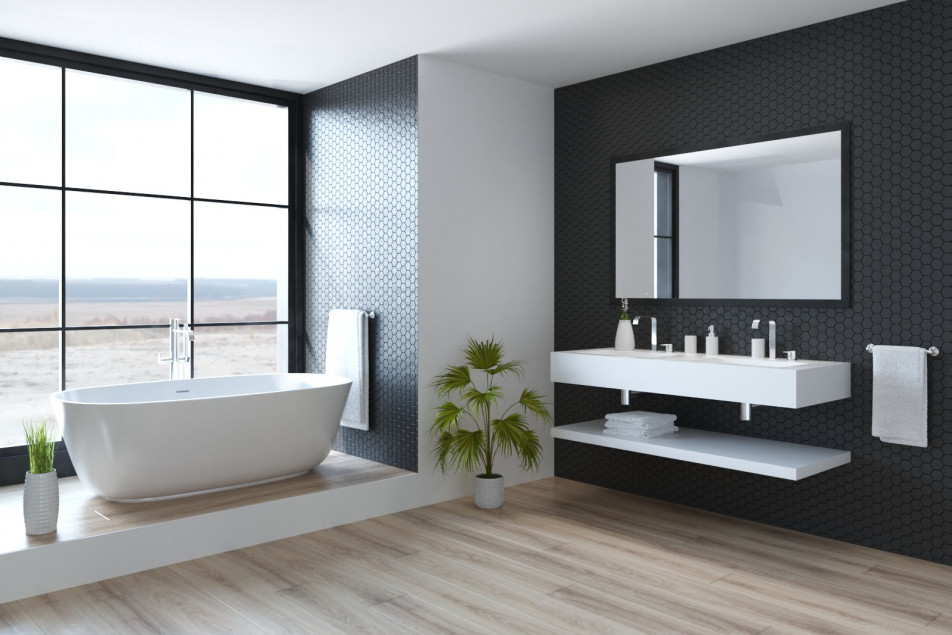 CALYPSO double washbasin in Krion® overview