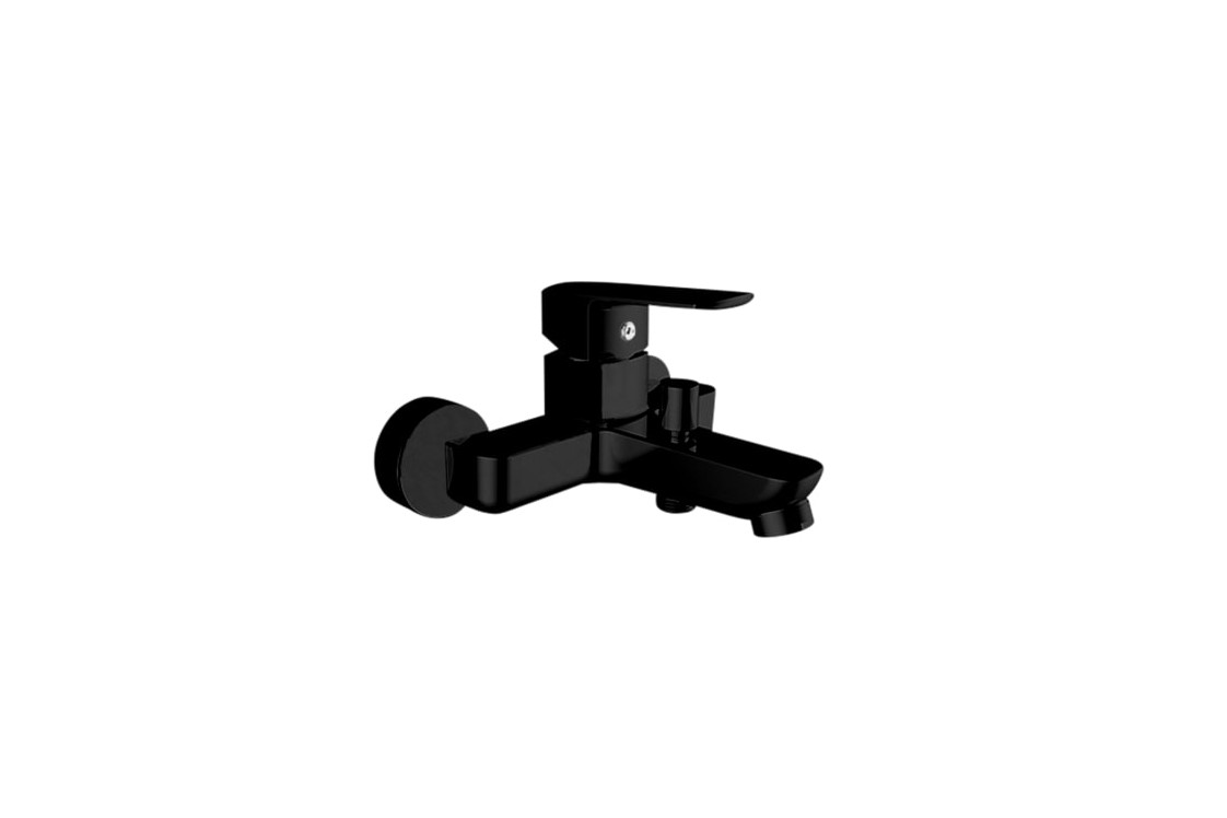 EDGE Kramer® Matte Black wall-mounted bath and shower mixer