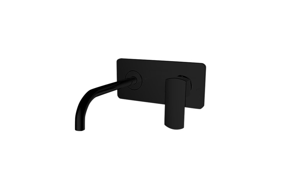 EDGE Kramer® concealed single lever basin mixer with matte black plate