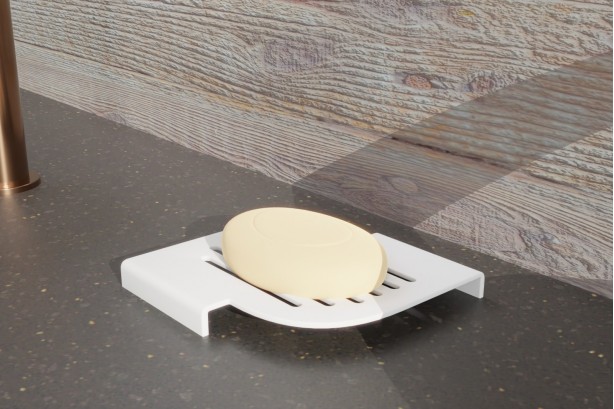 Corian® free-standing soap dish image