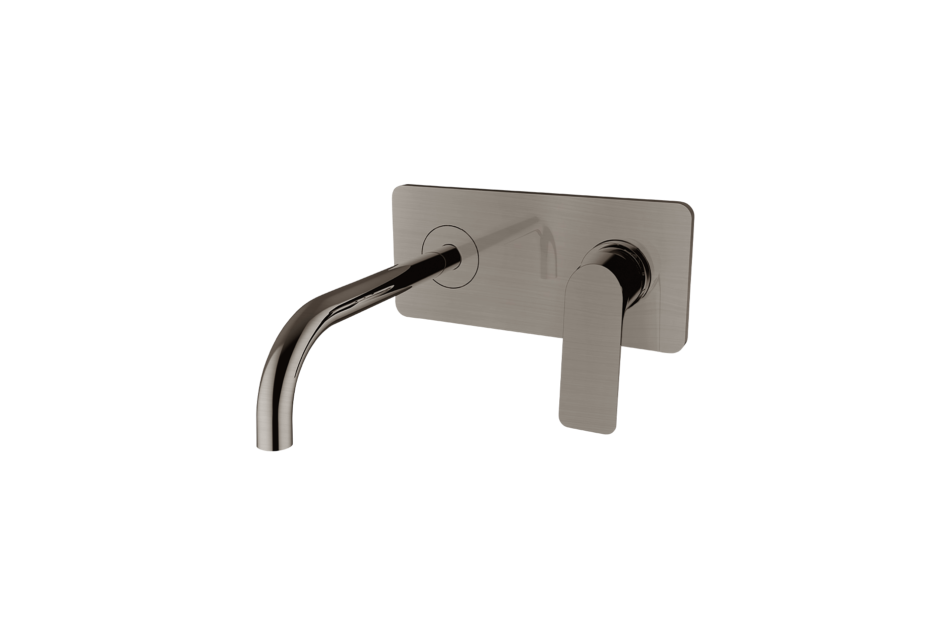 Image of LIFESTYLE Satin Nickel concealed basin mixer with Kramer® plate