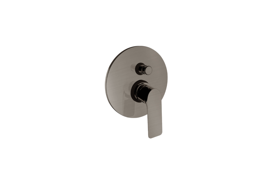 Image of Kramer® LIFESTYLE Satin Nickel wall-mounted bath and shower mixer