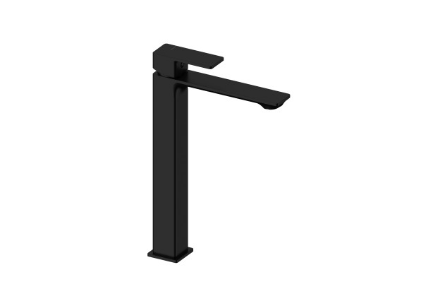 CUBO Matte Black single-lever high tap