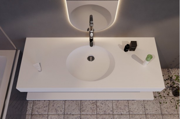 Single sink plan corian...