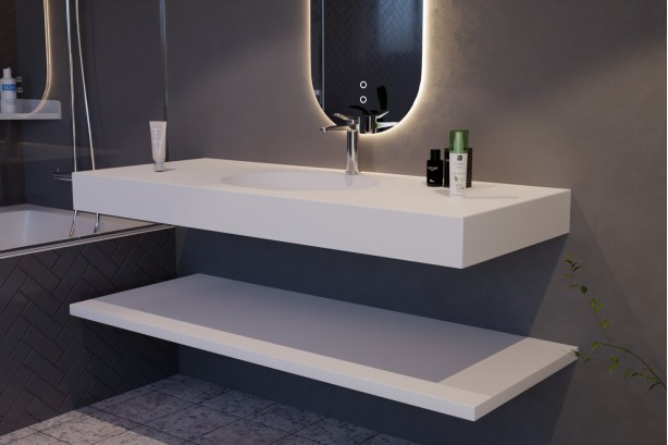 Single sink plan corian...