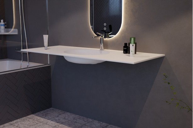 CORIAN® Single Sink BENIGUET top view