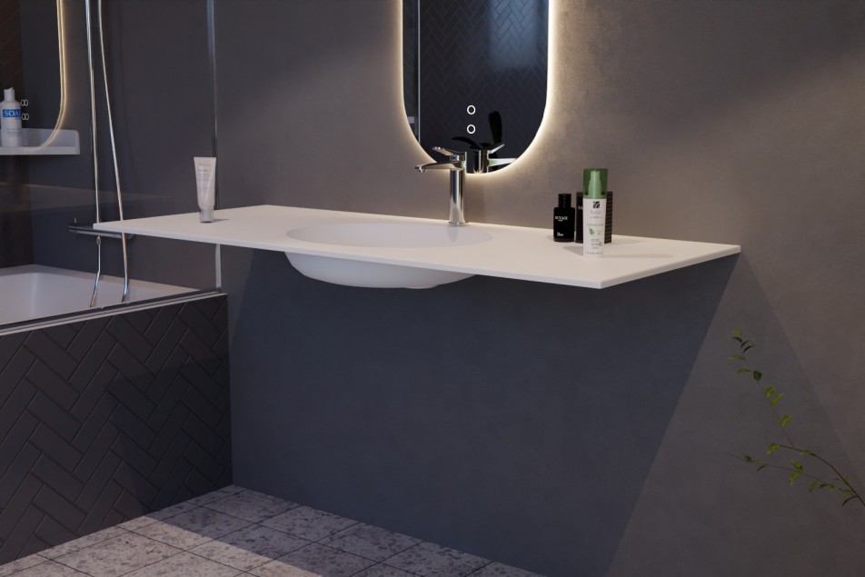 CORIAN® Single Sink BENIGUET side view