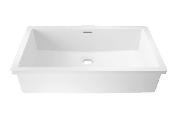 CHANCEL KRION® single sink unit unconverted washbasin