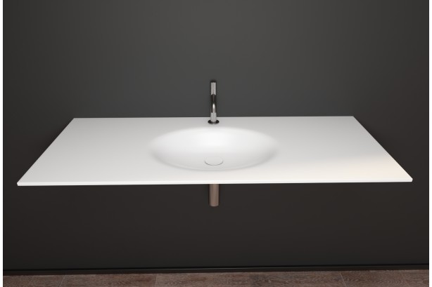 PERLE vanity top in solid...