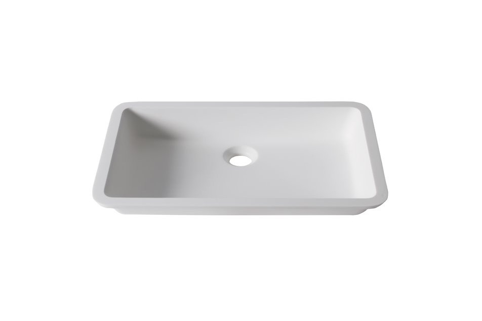 CAPENSE double washbasin in Krion® unconverted washbasin