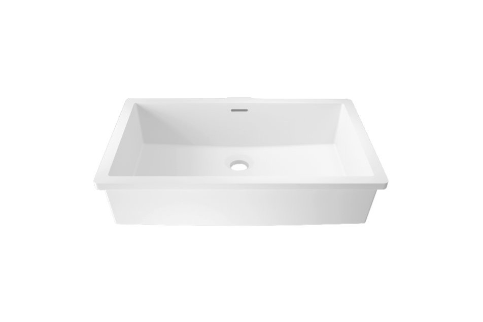 CHANCEL double washbasin in Krion® unconverted washbasin