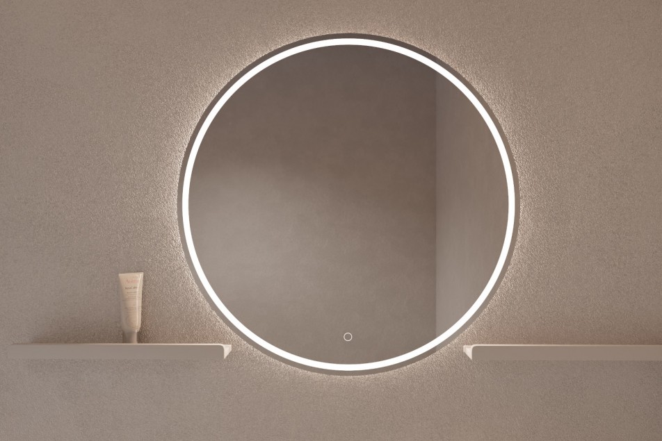 FLORE backlit mirror - front view