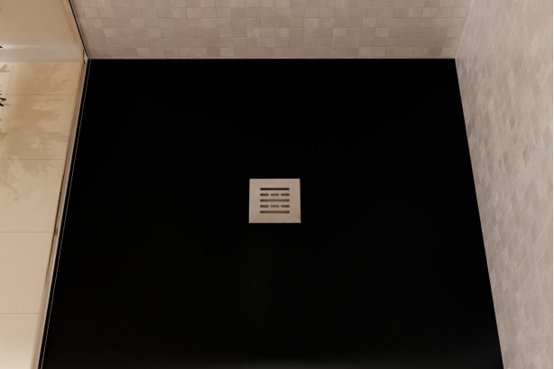 Anthracite shower tray - top view