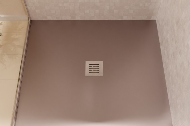 ALICANTE Ciment shower tray - front view