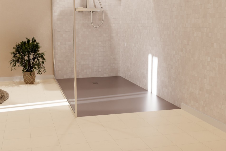 ALICANTE Ciment shower tray - floor view