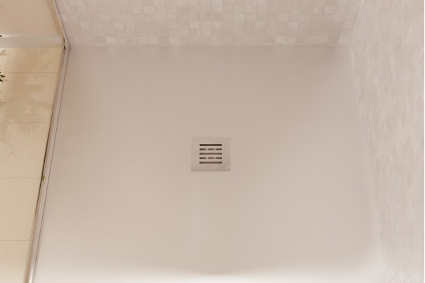 ALICANTE White shower tray - front view