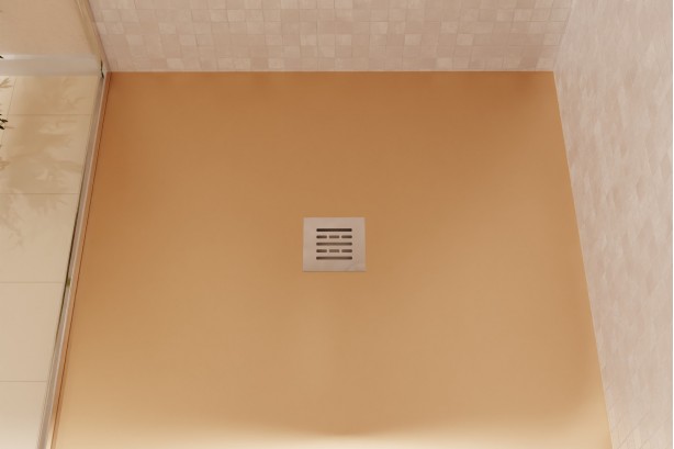 ALICANTE Crème shower tray - top view