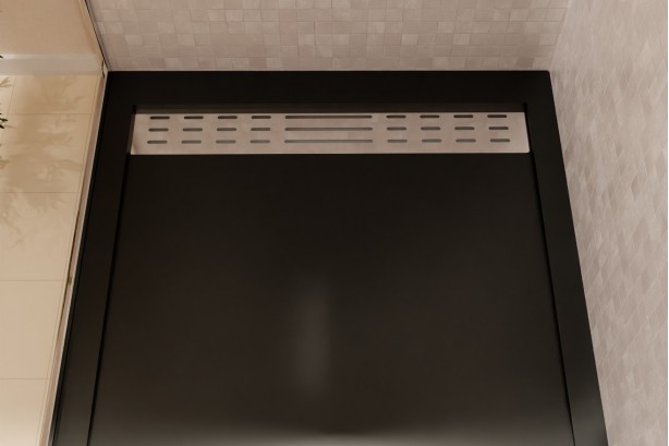 BILBAO anthracite shower tray - front view