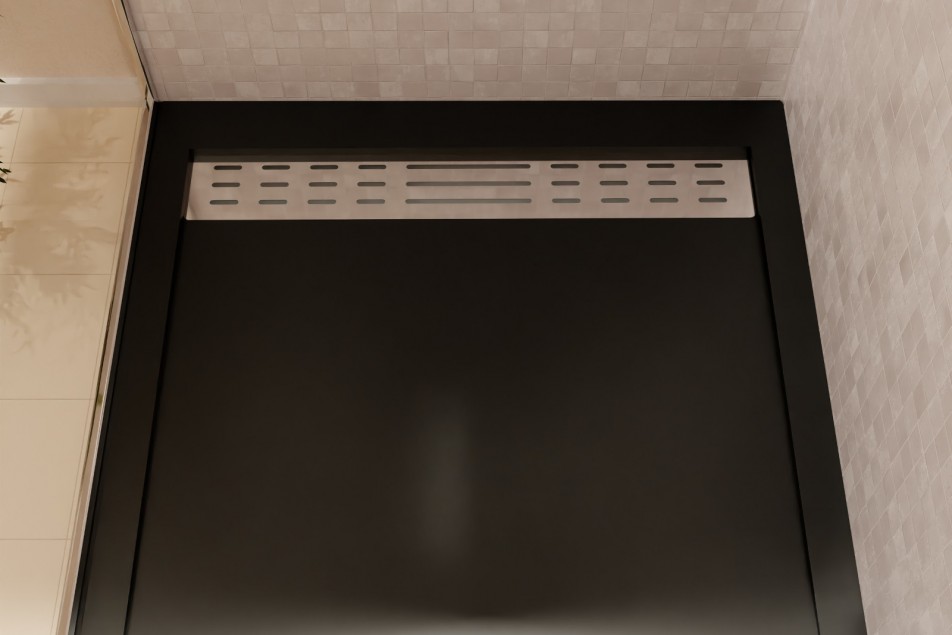 BILBAO anthracite shower tray - top view