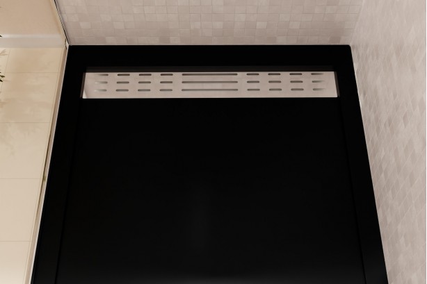 BILBAO anthracite shower tray - top view