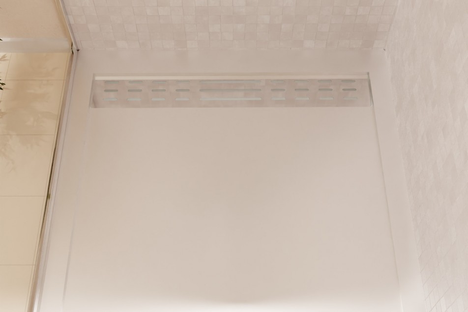 BILBAO white shower tray - top view