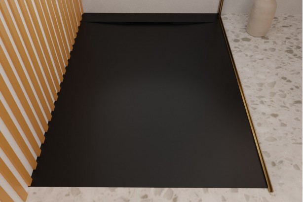 FÉROÉ anthracite shower tray - side view