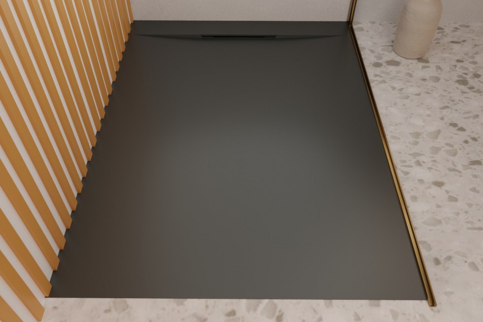 FÉROÉ grey shower tray - front view