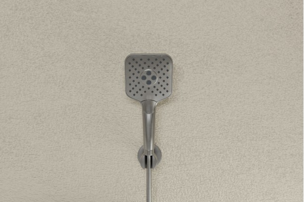 Hanaé gun PVD hand shower - side view