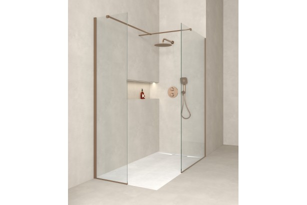 NÉO shower screen in clear glass