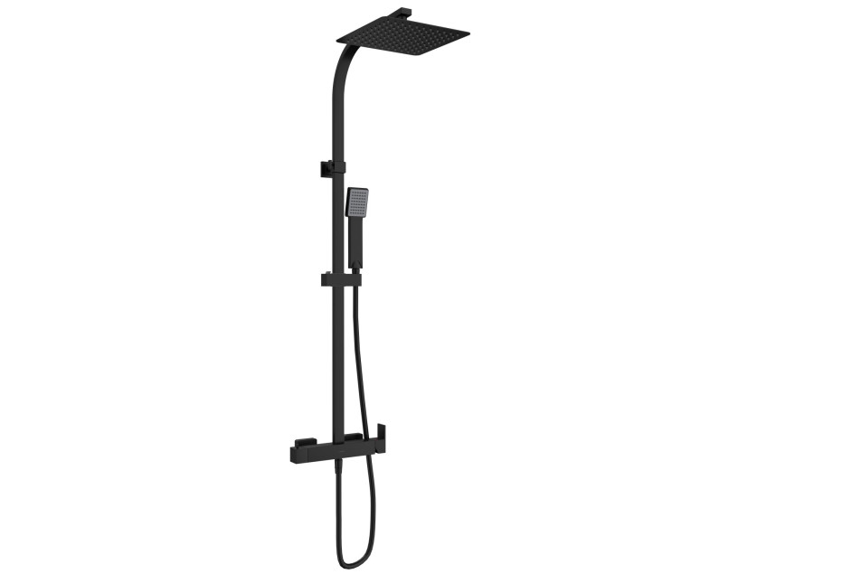 CUBO Sanycces matt black shower column side view